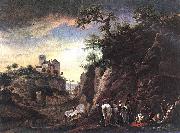 Philips Wouwerman Rocky Landscape with resting Travellers Germany oil painting artist